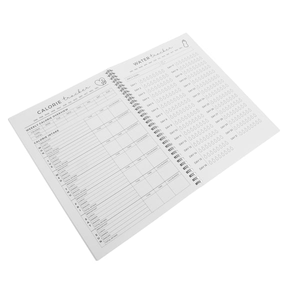 POPETPOP Daily Fitness Planner with Spiral Binding and Body Measurement Tracker Notebook