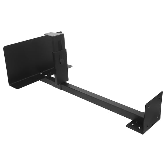 POPETPOP Desktop Computer Mount Bracket Black Metal for Under Desk Pc Tower Holder