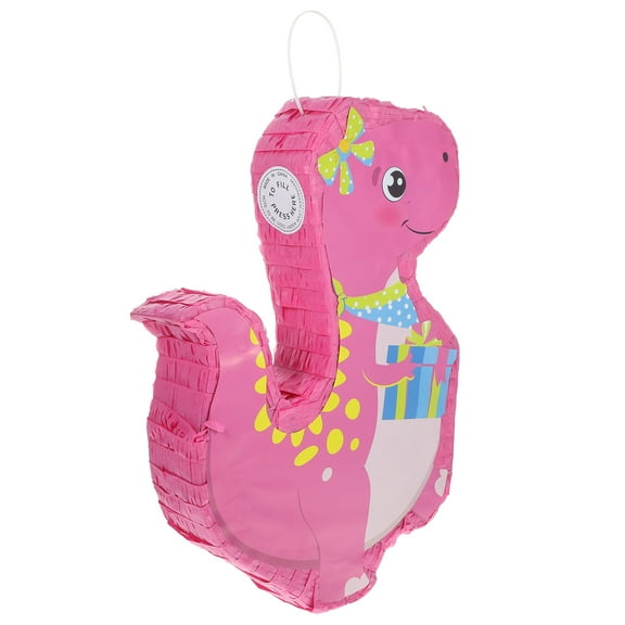 POPETPOP Dinosaur Shape Pink Pinata Party Decoration Candy Holder Reusable Paper Pinata