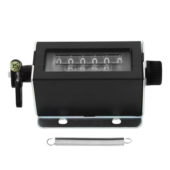 POPETPOP Door Counter Mechanical Counter Black Plastic Accurate Counting for People Counting 1Pack