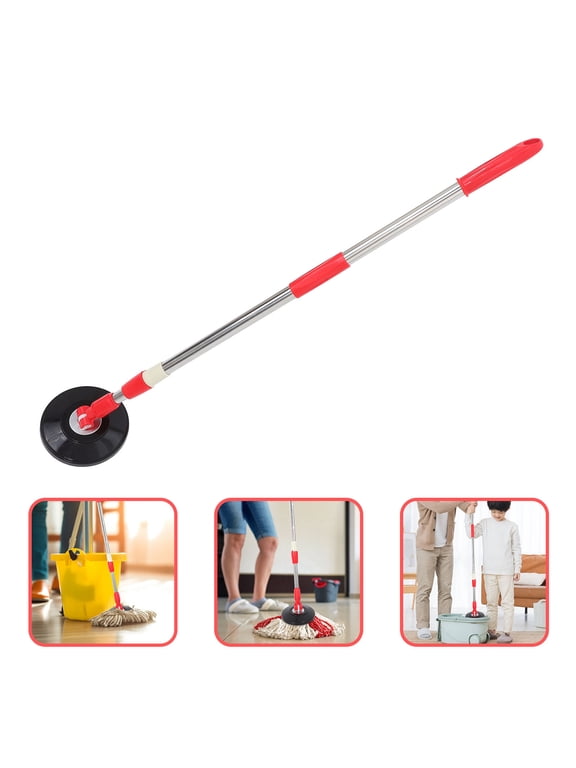 Red Stainless Steel Mop Handle, Durable and Adjustable for Efficient Mopping
