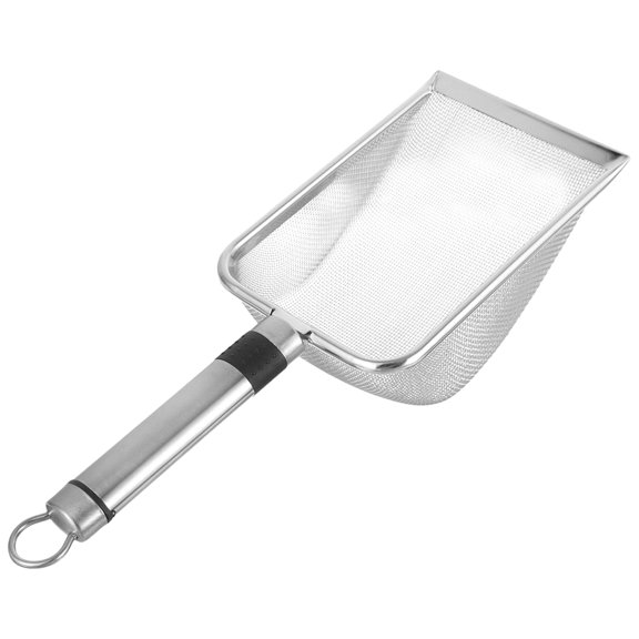 POPETPOP Durable Stainless Steel Compost Screen with Comfortable Handle for Efficient Soil Sifting
