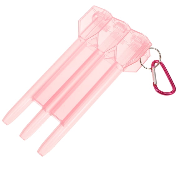 POPETPOP Durable Stainless Steel and Plastic Portable Dart Case Pink Storage Box