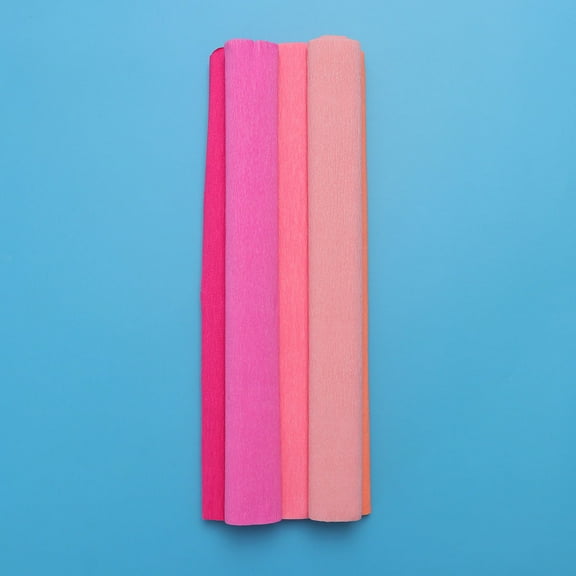 POPETPOP Eco Friendly Assorted Color Crepe Paper for Craft Use Lightweight Paper for DIY Projects