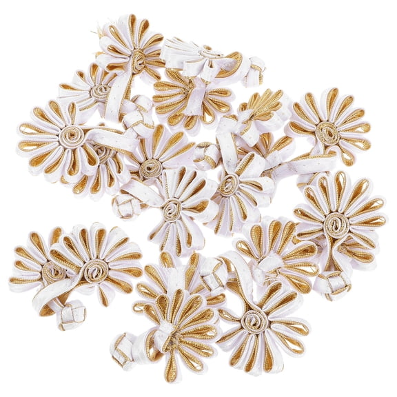 POPETPOP Elegant Multi Color Chinese Knot Frog Buttons for DIY Sewing Traditional Clothing Closures 10pcs