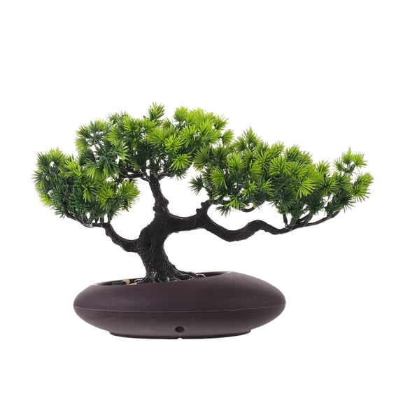 POPETPOP Faux Bonsai Pine Tree Sushi Plate Ornament for Japanese Restaurant Table Decor