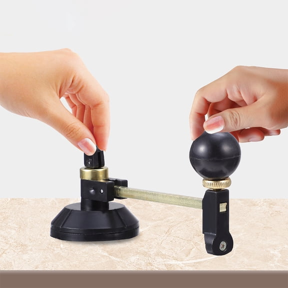 POPETPOP Glass Breaking Tool and Cutter, Black Metal Alloy, 1 Piece for Kitchen Glass Installation and Use