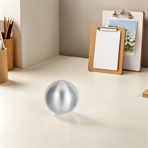 POPETPOP Glossy Stainless Steel Round Sphere for Outdoor Garden and Lawn Decoration