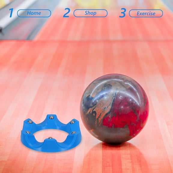POPETPOP Heavy Duty Blue Bowling Ball Polisher Accessory with Stable Non Slip Ball Support
