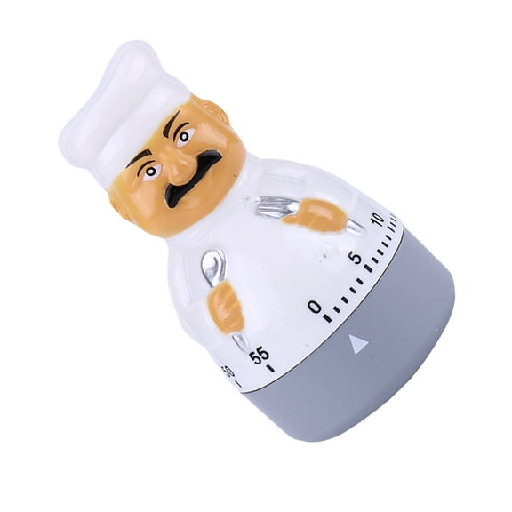 POPETPOP White Chef Kitchen Timer Mechanical Manual Cooking Time Control