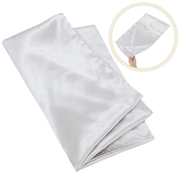 POPETPOP Light Grey Cooling Pillow Wrapper Polyester Fabric Soft Comfortable for Bedroom Use