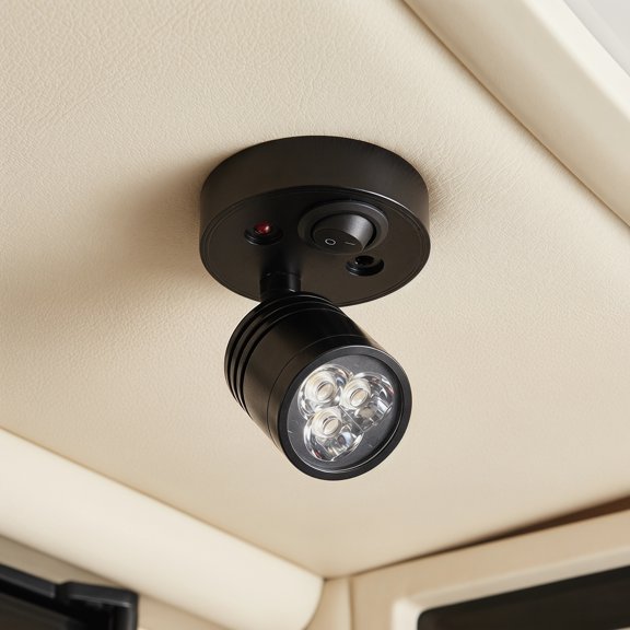 POPETPOP Low Profile 12V LED Ceiling Light for Rv Interior Adjustable Marine Reading Lamp