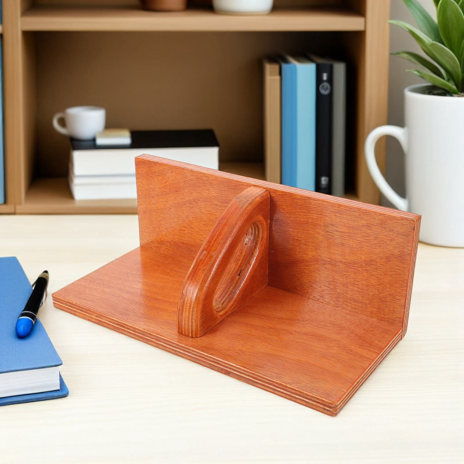 POPETPOP Wood Paper Cutter Push Block with Ergonomic Grip for Precise ...