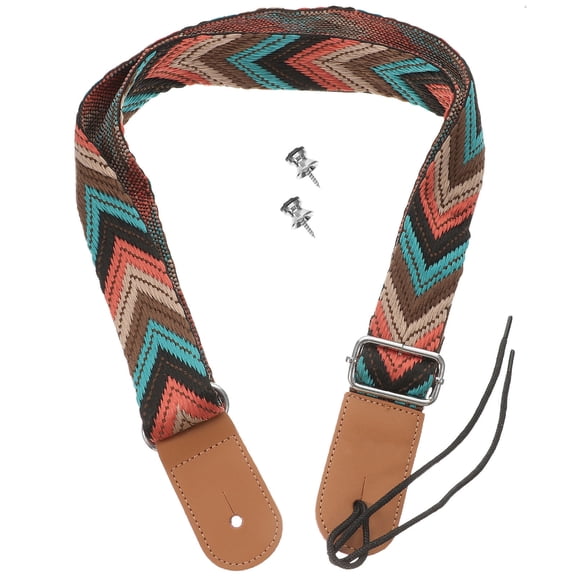 POPETPOP Multi Color Nylon Ukulele Strap Adjustable Guitar Instrument Strap for Mandolin Banjo Classical
