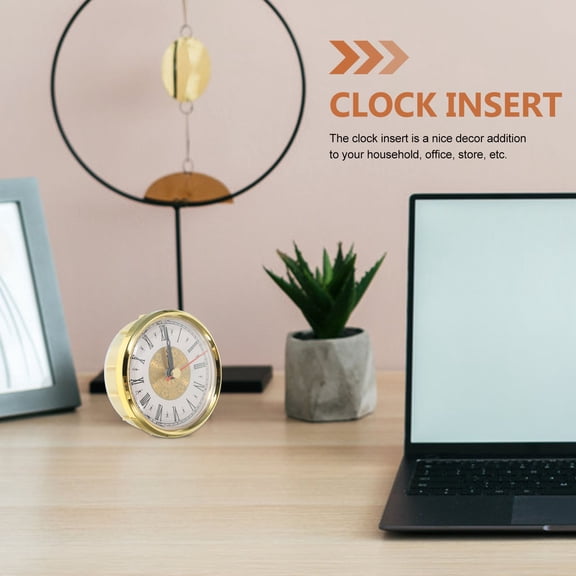 POPETPOP Multi Color Retro Clock Face Insert with Quartz Movement for Easy Installation and Home Decor
