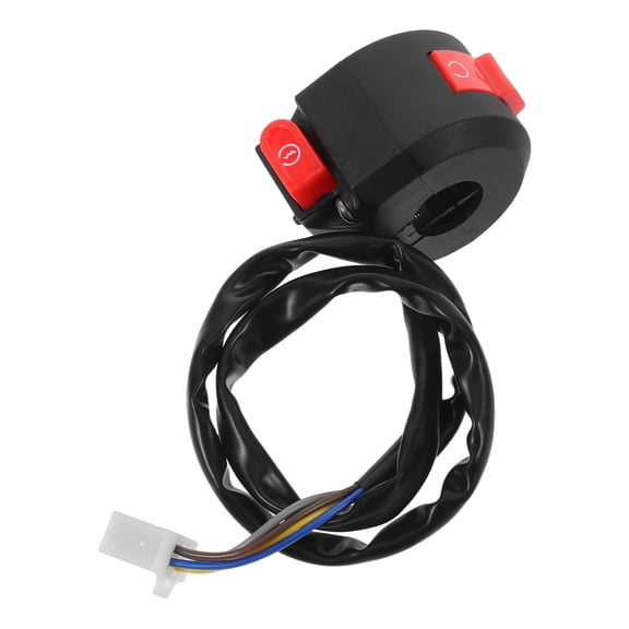 POPETPOP Motorcycle Handlebar Switch Assembly Black with Quick Start Button and Engine Stop Kill Feature