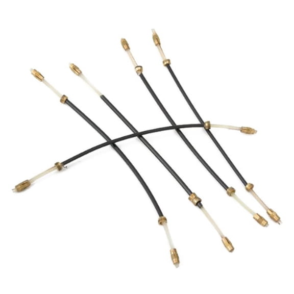 POPETPOP 5-Pack Black Nylon Violin Tailpiece Tailgut Cord Replacement for Violin and Small Viola Accessories