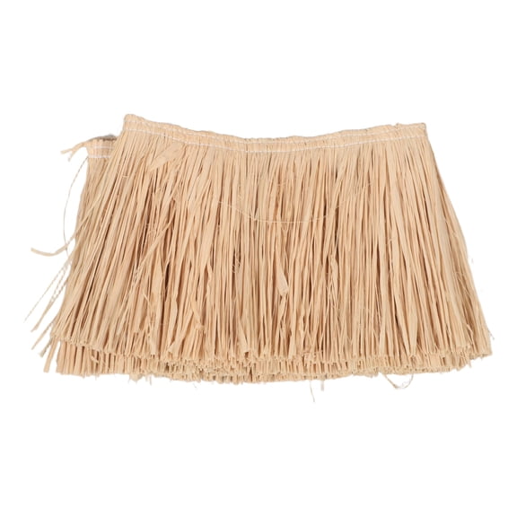 POPETPOP Beige Raffia Fringe for Sewing and Craft Projects with Durable Natural Straw Material