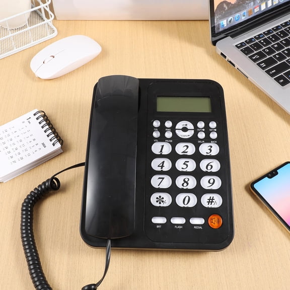 POPETPOP Office Phone Corded Telephone with Large Display for Caller Identification