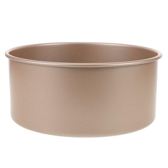 POPETPOP Orange Nonstick Carbon Steel Cake Tin with High Sides for Chiffon Cakes and Baking
