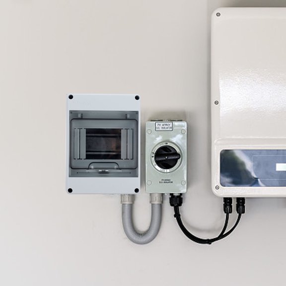 POPETPOP Outdoor Electrical Grey Distribution Box with Sturdy Material and Easy Installation