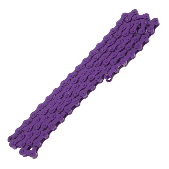 POPETPOP Outdoor Purple Bike Chain Single Speed with Steel Construction Easy Maintenance Design