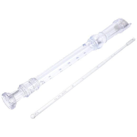 POPETPOP Professional Recorder Flute in Transparent Plastic with German Precision Cutting and 8 Holes
