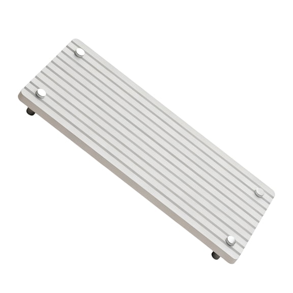 POPETPOP White Diatomite Kitchen Sink Drying Rack Quick Drying Stone Tray for Bathroom Vanity Counter