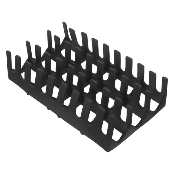 POPETPOP Rectangular Black Silicone Mailbox Tray with Elevated Waterproof and Stable Mail Support