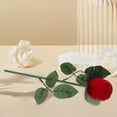 thumbnail image 1 of POPETPOP Elegant Red Velvet Ring Box for Romantic Proposals and Weddings, 1 of 8