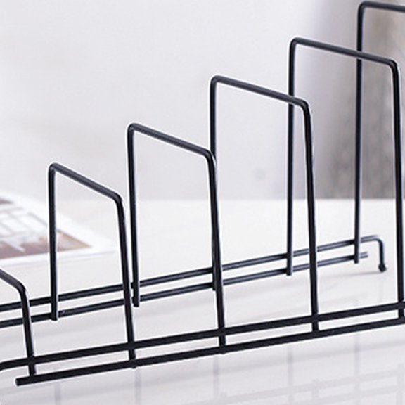 POPETPOP Red Kitchen Dish Dryer Iron Art Plate Drying Rack with Space Saving Design