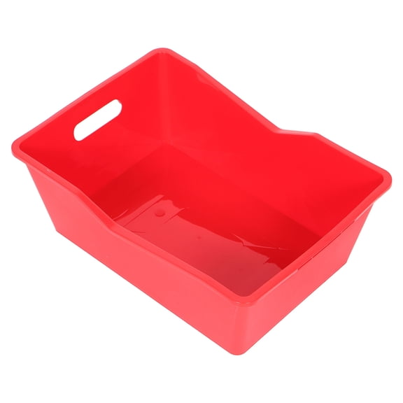 POPETPOP Red Plastic Beverage Bucket Beer Tub with Sleek Design for Cooling and Storage
