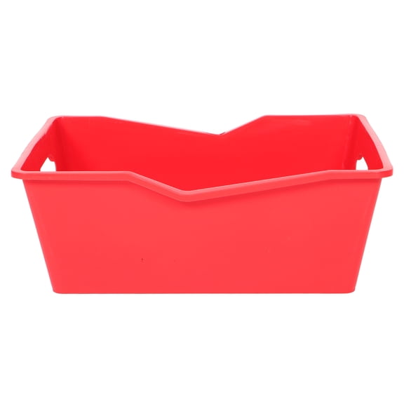 POPETPOP Red Plastic Beverage Bucket Beer Tub with Sleek Design for Cooling and Storage