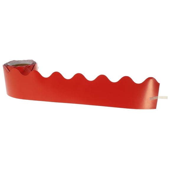 POPETPOP Red Removable Decorative Border Paper for Blackboard and Bulletin Wall
