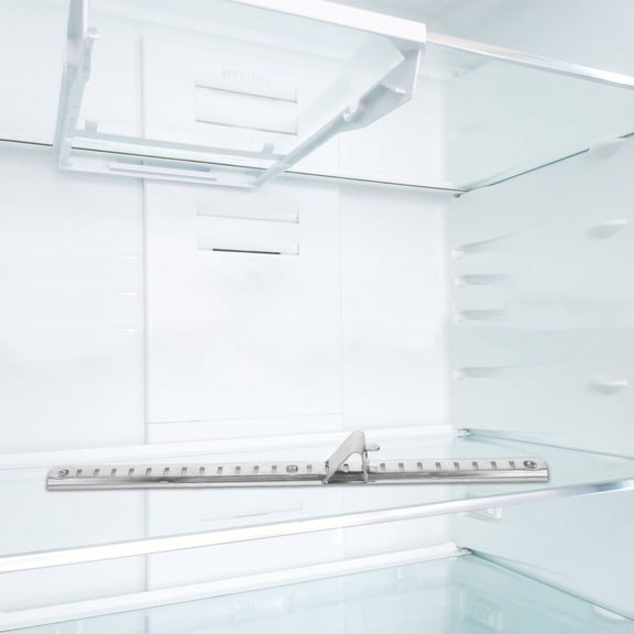 POPETPOP Heavy Duty Stainless Steel Refrigerator Shelf Clip Brackets Set with Adjustable Freezer Grid Support for Secure Storage