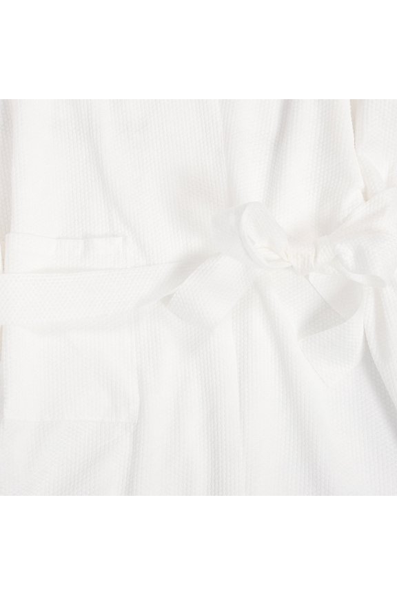 Robe Bathrobe White Cotton Disposable for Hotel Stay 1 Set