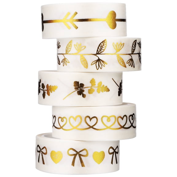 POPETPOP Self Adhesive Decorative Tape for Crafts with Clear Pattern and Reusable Design