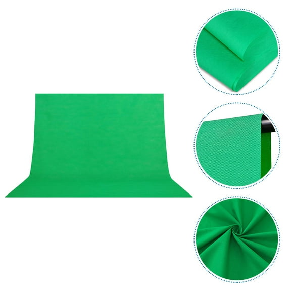POPETPOP Soft Green Background Backdrop Cloth for Photography Video Film Making and Post Processing
