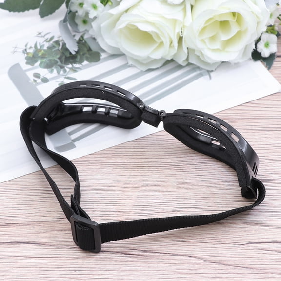 POPETPOP Sports Use Anti Fog Black Ski Goggles with Pc Lenses and Snowblindness Protection