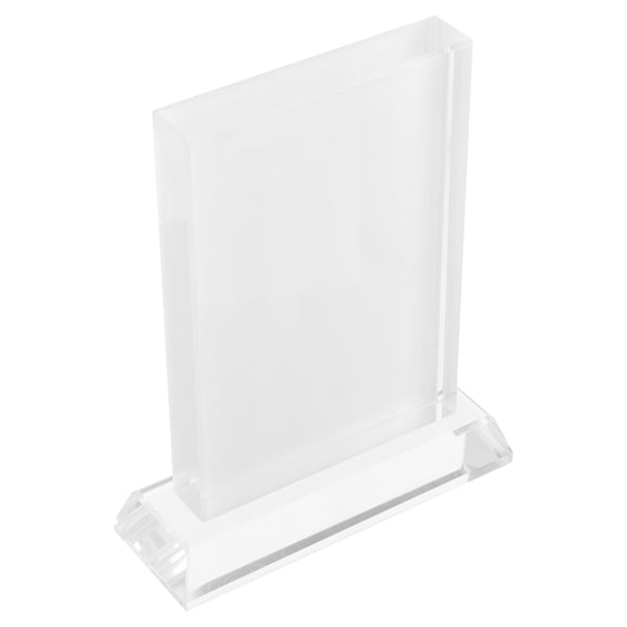 POPETPOP Transparent Sublimation Crystal Photo Frame Single Side Blank Plaque for Photo Decoration