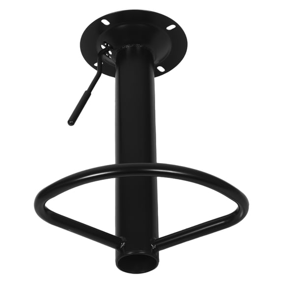 POPETPOP Swivel Chair Base Replacement with Lifting Cylinder and Footrest for Bar Stool Repair in Black