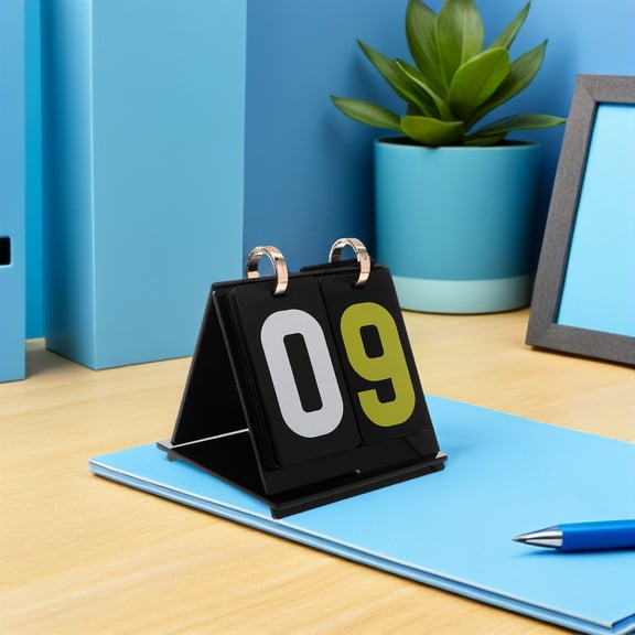 POPETPOP Tabletop Flip Scoreboard Score Keeper with Smooth Flipping Mechanism for Card Game Scoring