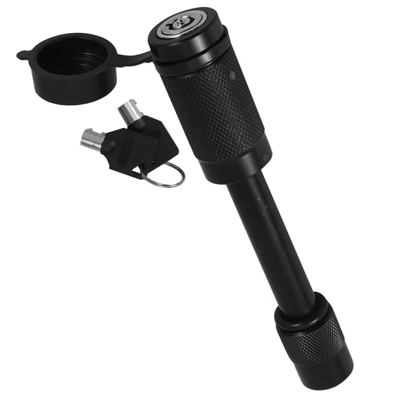 POPETPOP Trailer Locks Black Hardened Steel Straight Hitch Pin Lock for Secure Trailer Towing