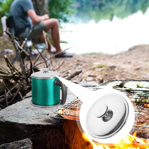 POPETPOP Universal Stainless Steel Pan Lid for Kitchen Seasoning Pots with Heat Concentrating Dome