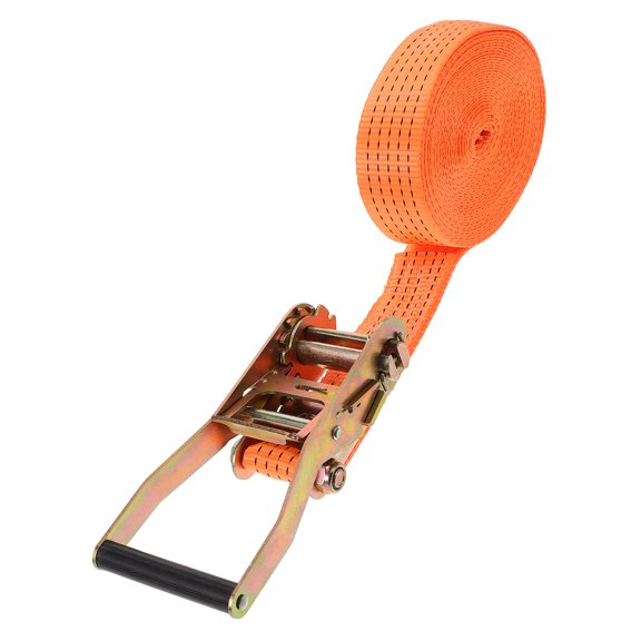 POPETPOP Versatile Orange Ratchet Tie Down Straps for Securing Cargo and Truck Beds