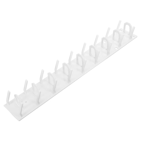 POPETPOP White Plastic Baseball Cap Holder Wall Mount Rack Hat Organizer for Home Space Saving Storage