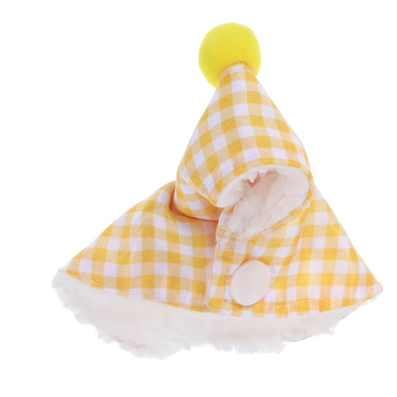 POPETPOP Warm Plush Yellow Bird Cloak Soft Parrot Cape Comfortable Stylish Clothes for Birds