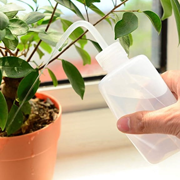 POPETPOP Watering Cans 2Pack White Plastic Squeeze Bottle for Plants and Succulents