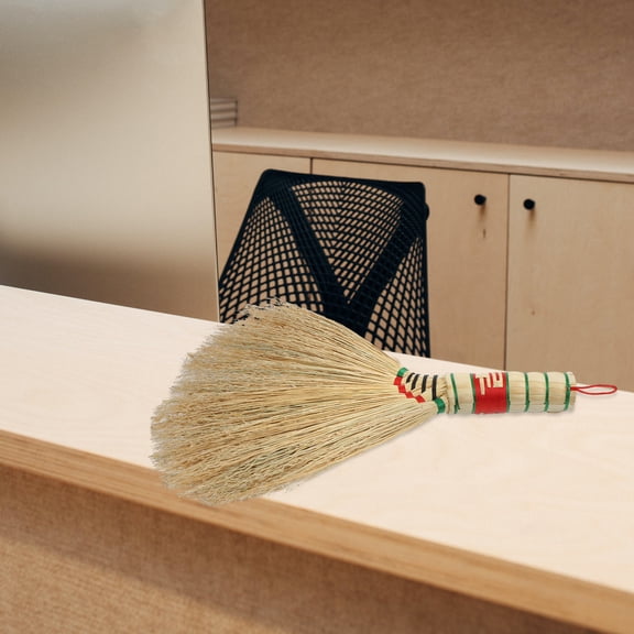 POPETPOP Whisk Broom Hand Held Portable Broom for General Users in Household Environments 1Pcs