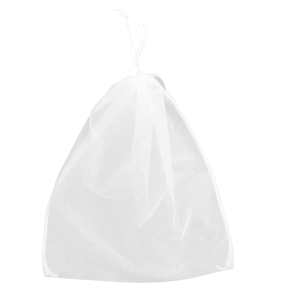 POPETPOP Polyester Wine Filtering Bag for Home Use with Drawstring Closure and Fine Mesh